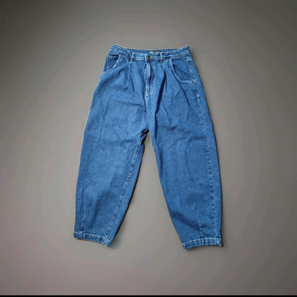 Zara Blue Flare & Wide Leg Jeans